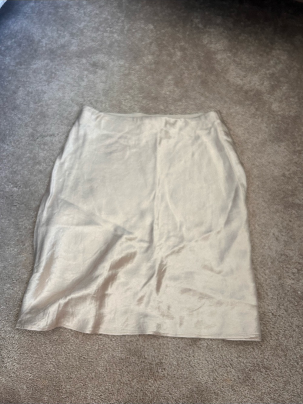 Babaton Satin Pencil Skirt in Ivory Cream